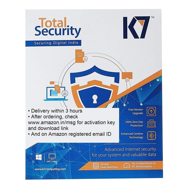 K7 Total Security 1.0 User 1 Year  (CD/DVD) (K7TOTALSSUSER)