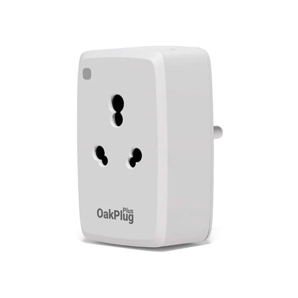 Oakter Oak Plug Plus Wi-Fi Smart Plug, White 16 Amp (OAKPLUGPLUSWIFI)