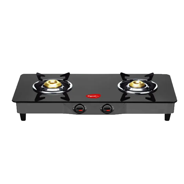 Pigeon 2 Burner Jumbo GlassTop Cooktop Stainless Steel (PGJUMBO2B)