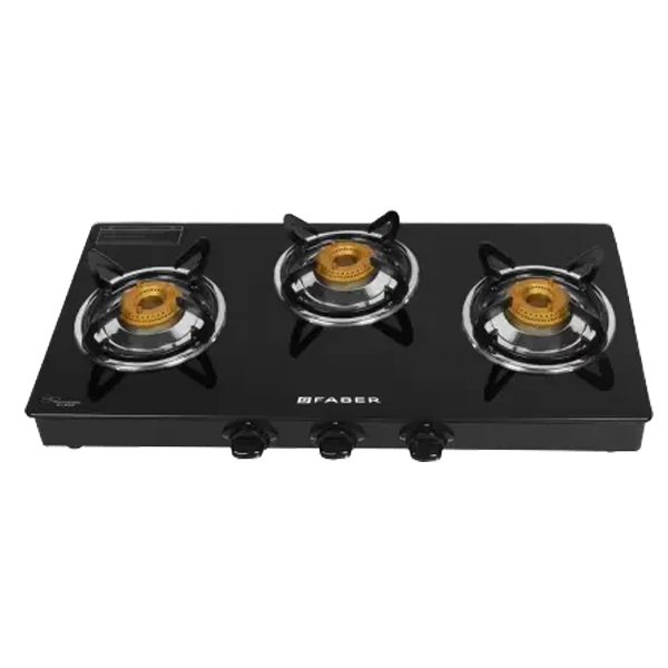 Faber Cooktop Power 3BB BK Stainless Steel Manual Gas Stove  (3 Burners) (POWER3BBBK)