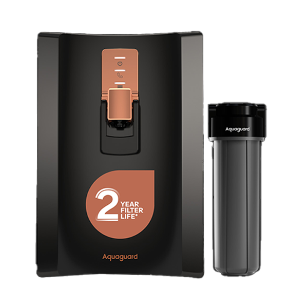 Aquaguard Enrich Superio 2X UV+UF Stainless Steel Water Purifier (2 Year Filter Life, With Mega Sediment Filter, AGENRICHSUPEUVUFSS2X)