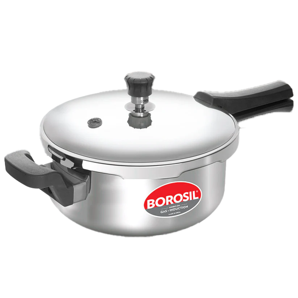 Borosil Presto Triply Outer Lid Stainless Steel Pressure Cooker (3L, BRSPCSTRIPLYPRESTO3L)