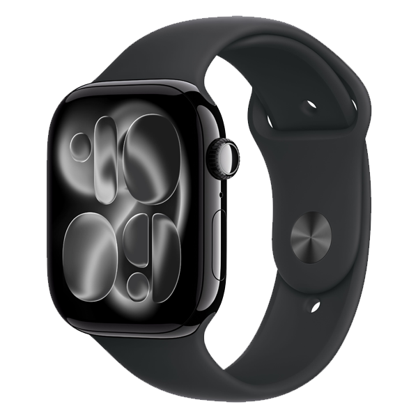 Apple Watch Series 11 GPS + Cellular 46mm Silver Aluminium Case with Purple Fog Sport Band - M/L (IWS11CEL46SILALMFCR4)