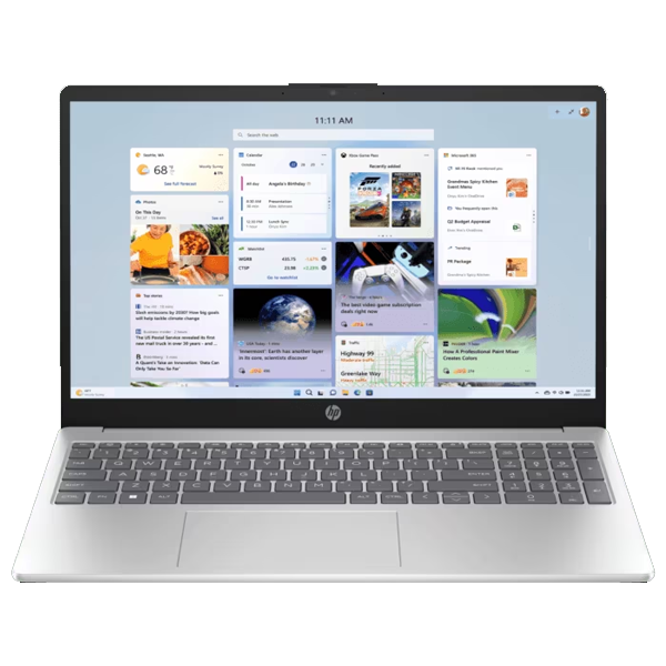 HP 39.6 cm (15.6) 15 Intel Core Ultra 5 125H 24GB DDR5, 1TB SSD FHD, Win11, Silver Laptop (HP15FD1458TU)