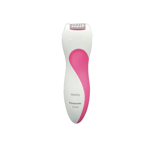 Panasonic  Wet and Dry Epilator, includes 2 Heads for Legs and Bikini/Underarm, White/Pink (ES2082P503)