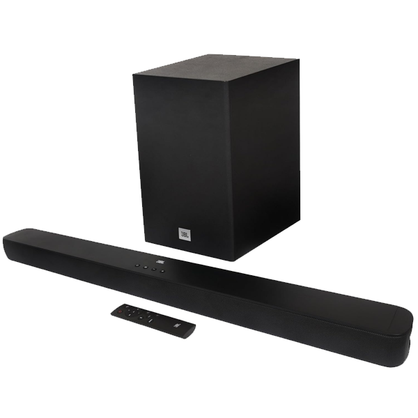 JBL Cinema SB180, Wireless Subwoofer for Extra Deep Bass, 2.1 Channel Home Theatre with Remote (HDMI ARC, Bluetooth & Optical Connectivity (220W), JBLSB180BLK)