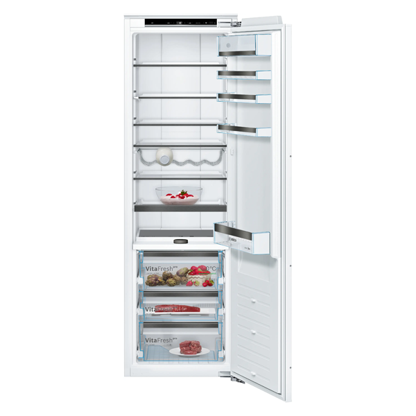 Bosch Built-In Refrigerator 289L Stainless Steel LED Lighting Optimal Climate Control Pull-Out Glass Shelf (KIF81HD31I)