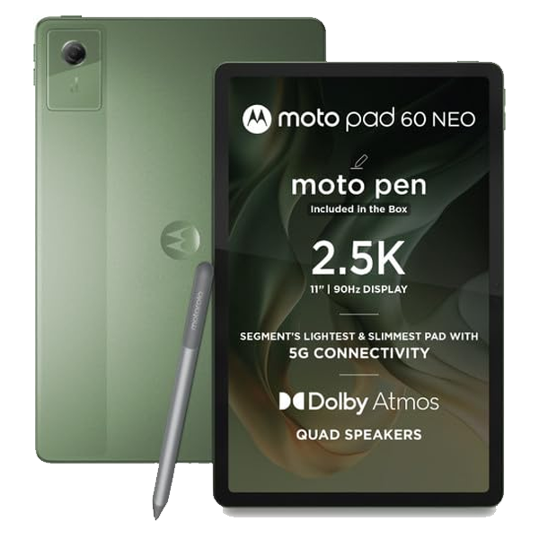 MOTOROLA Pad 60 Neo 8 GB RAM 128 GB ROM 11 inch with Wi-Fi+5G MediaTek Dimensity 6300 Tablet (MOTOPAD60NEO5G8128GB)
