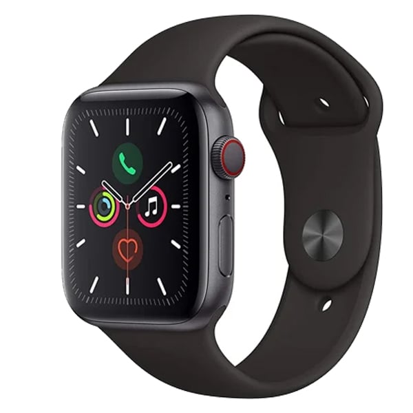 Apple Watch Series 6 (GPS, 44mm) - Space Gray Aluminum Case with Black Sport Band - (IWATCHS6GPSPLC44MMSG)