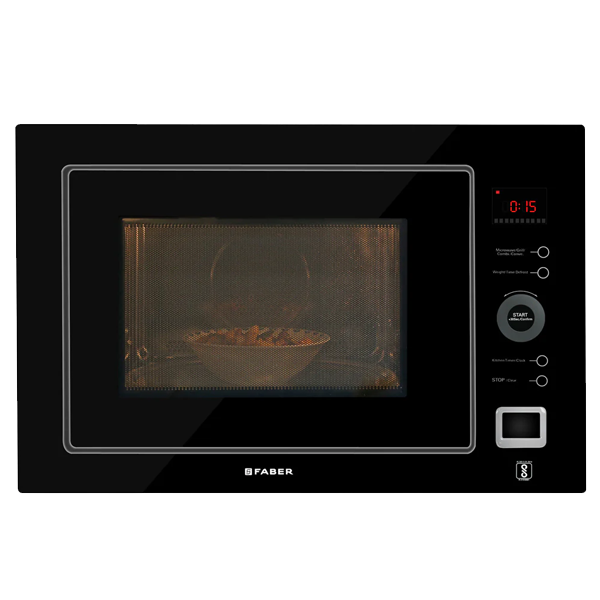 Faber 25 L Built-in Microwave Oven with 10 Autocook Menus (FBIMWO25LCGSBK, Black)