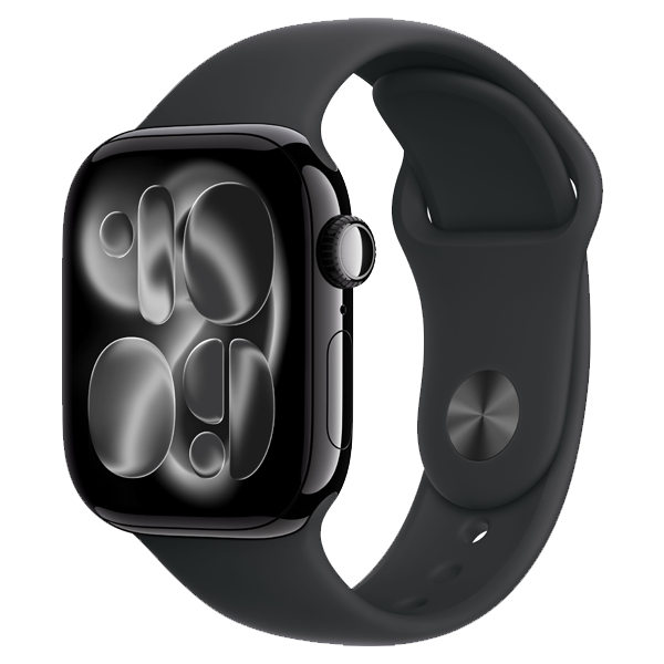 Apple Watch Series 11 GPS with Black Sport Band - M/L (42mm Retina LTPO3 OLED Display, Space Grey Aluminium Case, IWS11GPS42SGRALMEQX4)