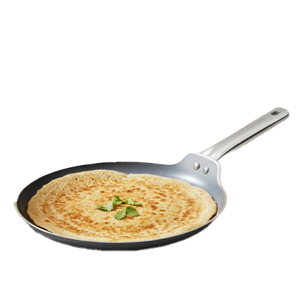 Wonderchef Eco-Glide Dosa Tawa  28cm Stainless-Steel Handle (WCDTECOGLIDECERA28CM)