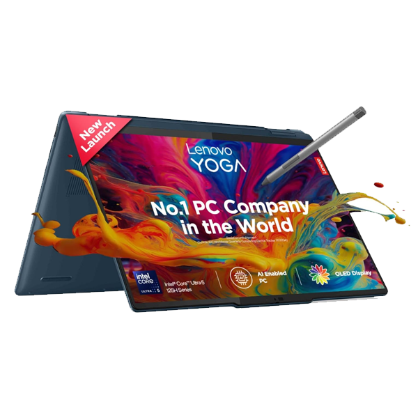 Lenovo Yoga 7 Intel Evo Core Ultra 5 125H Built in-AI 14"35.5cm 16GB/512GB SSD/Win 11 Laptop (LENOVOYOGA783DJ00DGI)
