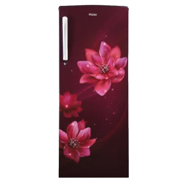 Haier 185 L Direct Cool Single Door 2 Star Refrigerator (HRD2052CRP, Red Peony)