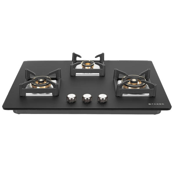 Faber BELLA HT 753 BR AI FFD Glass Top 3 Burner Automatic Hob (Flame Failure Device, Black, BELLAHT753BRAIFFD)