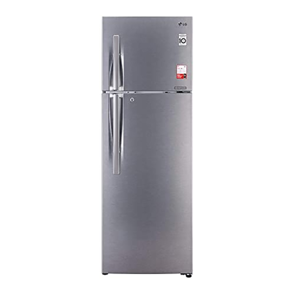 LG 335 L Frost Free Double Door 3 Star (2020) Refrigerator  (Shiny Steel) (GLS372RPZY)