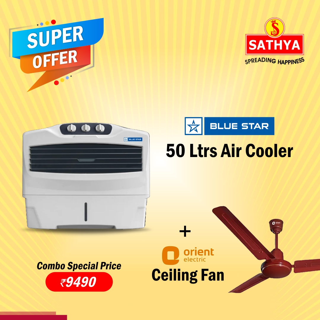 Bluestar  Air Cooler  + Orient Ceiling Fan Combo