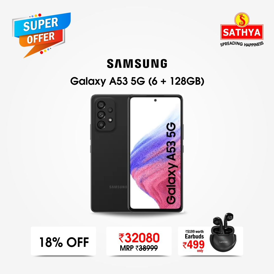 Samsung Galaxy A53 5G (128 GB ROM,6 GB RAM)  (A535G6128GB)