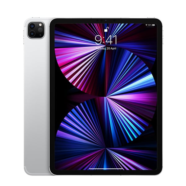 Apple iPad Pro 11 3rd Gen WiFi + 5G iOS Tablet (iPadOS 14, Apple M1 Chip, 27.96 cm (11 Inches), 8GB RAM, 128GB ROM, IPDPRO11WFCL128SLIVR, Silver)