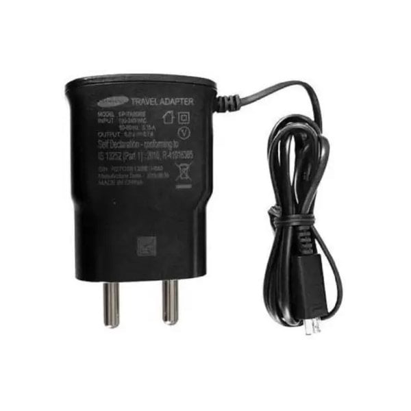 Samsung  1 A Mobile Charger  (Black, Cable Included) (SAMSEP-TA60IBEUGIN)