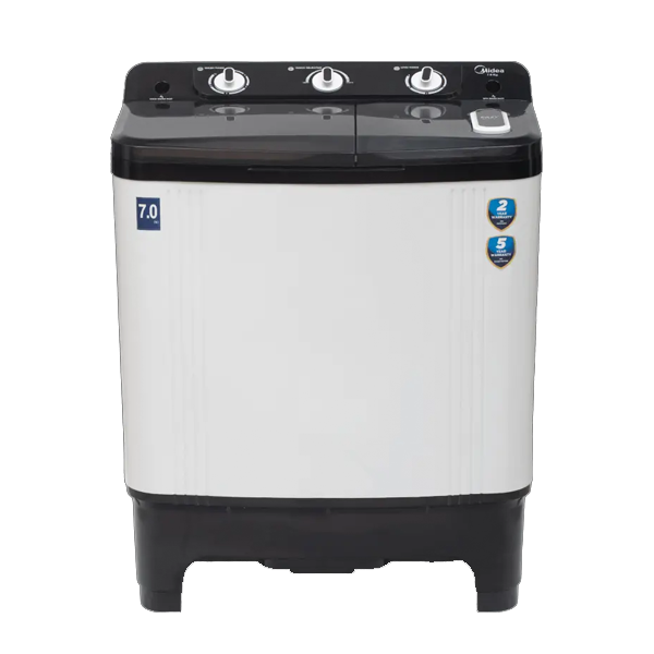 Midea 7 kg 5 Star Semi Automatic Top Load Washing Machine (MWMSA070PDXKW)