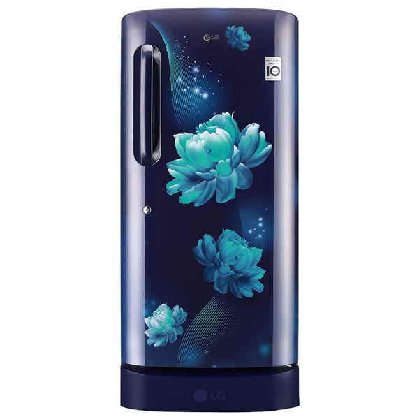 LG 215 L 4 Star Inverter Direct-Cool Single Door Refrigerator (Blue Charm, Base Stand with Drawer) (GLD221ABCY)