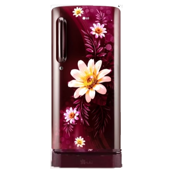 LG 185 Litres 3 Star Direct Cool Single Door Refrigerator With Moist 'N' Fresh (Red, GLD201ASHU)