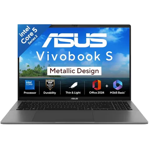 Asus Vivobook S16,14th Gen, Intel Core 5 Intel UHD iGPU/16GB RAM/512GB SSD Laptop (ASUSS3607VARP113WS)