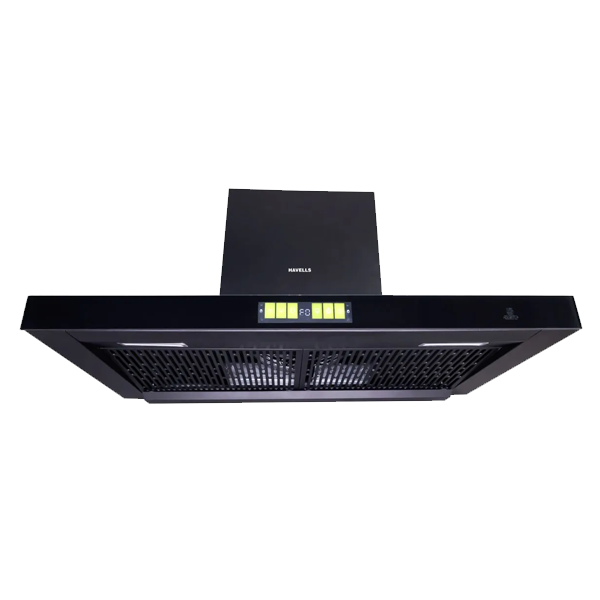 Havells Proxima 60 cm 1600 m3/hr Ducted Auto Clean Wall Mounted Chimney With Hand Wave Controls (PROXIMA60CM, Black)