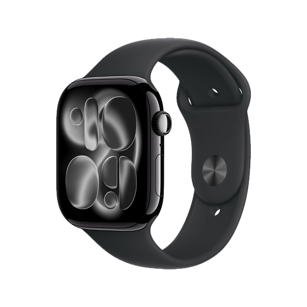 Apple Watch Series 11 GPS 46mm Space Grey Aluminium Case with Black Sport Band - S/M (IWS11GPS46SGRALMEV04)