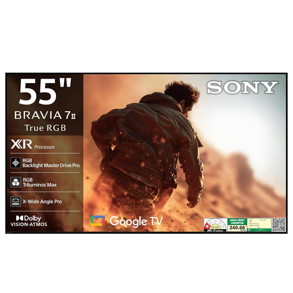 Sony 139 cm 55 Inch BRAVIA 7II True RGB Series 4K Ultra HD Google TV  (K55XR70M2)