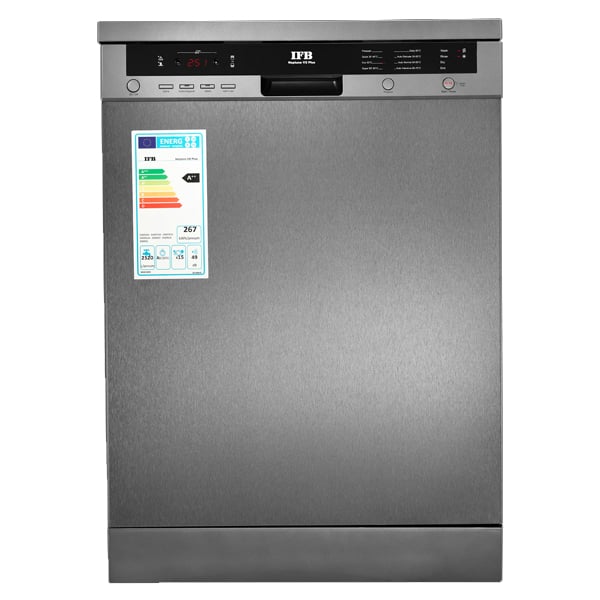 IFB Neptune VX Plus Dishwasher with 15 Place Settings, Built-in Water Softening Device, Dark Inox Grey (NEPTUNEVX1PLUSDW)