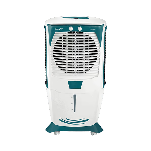 Crompton 55 L Desert Air Cooler  (White, Teal, 55LOZONEROYALDC)