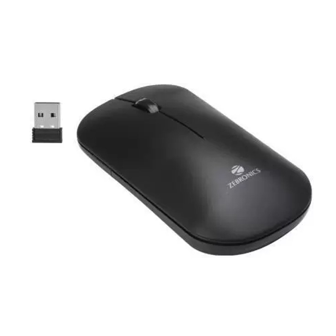 ZEBRONICS Zeb-Dazzle Wireless Optical Mouse Wireless Optical Mouse  (2.4GHz Wireless, Black) (ZEBRONICSDAZZIEWLMOS)