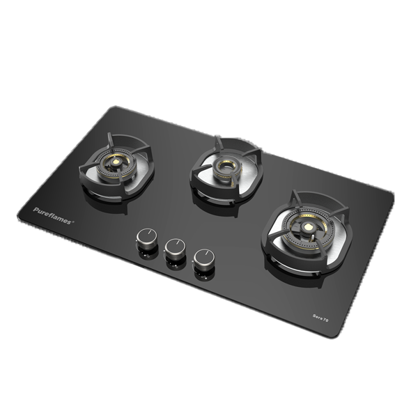 Pureflames Sera 70 Gas Hob 3 Burner (SERA703B)