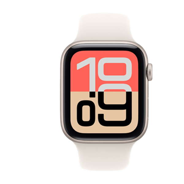 Apple Watch SE 3 GPS + Cellular 40mm Starlight Aluminium Case with Starlight Sport Band - M/L (IWSE3CEL40STLALMEP74)