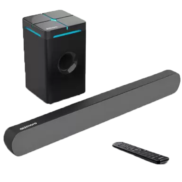 Gizmore GizBar 12000 120 W Bluetooth Soundbar  (Black, Stereo Channel) (GIZBAR12000)