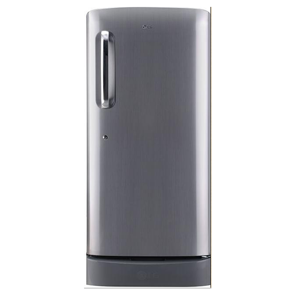 LG 215 L Direct Cool Single Door 4 Star Refrigerator Shiny Steel (GLD221APZU)