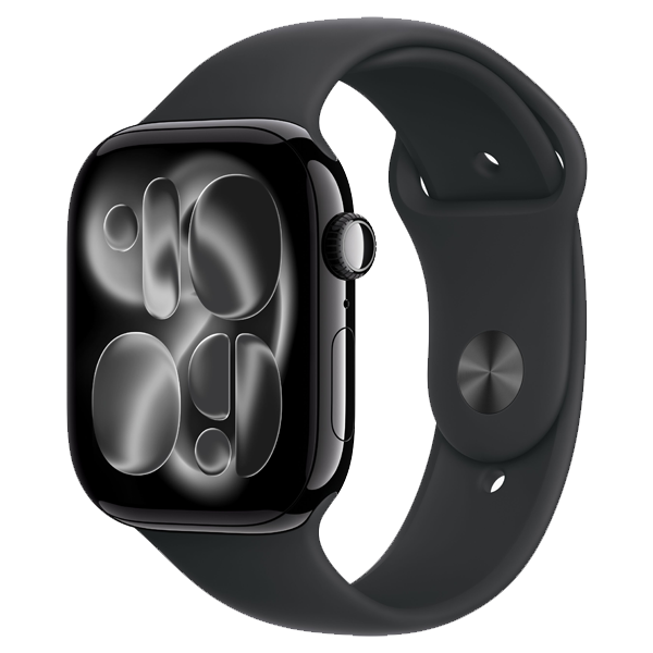 Apple Watch Series 11 GPS + Cellular 46 mm Space Grey Aluminium Case with Black Sport Band - M/L (IWS11CEL46SGRALMFCA4)