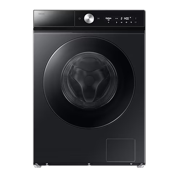 Samsung 12 kg (Wash) / 7 kg (Dry), 5 Star, AI EcoBubble, Hygiene Steam, Wi-Fi, Fully-Automatic Front Load Washer Dryer (WD12FB8B94GB, Black)