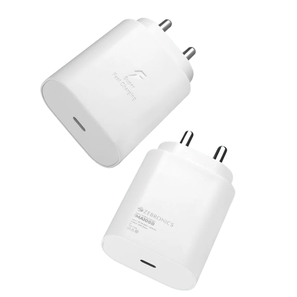 Zebronics Zeb MA108B 25W Pd Type-C Charger (ZEBMAMA108B)