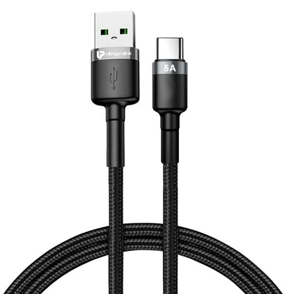 UltraProlink UL1059 45W-5A Type C to USB-A NYLOKEV Fast Data Sync Charge Cable (UPLCABNYKV45WUL1059)