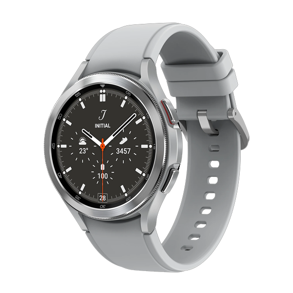 SAMSUNG Galaxy Watch4 Classic LTE (4.6cm) Smartwatch  (Silver Strap, Free Size) (SAMW4CLASILTE46MMSIL)