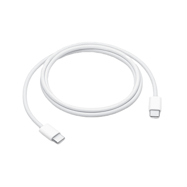 Apple Type C to Type C 3.2 Feet (1M) Charging Cable (Woven Design, White, IPCC60WUSBC1MMW493)