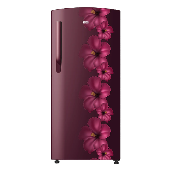 IFB 187 L 3 Star Single Door Direct Cool Refrigerator (Red - Flower, IFBDC2133FRH)