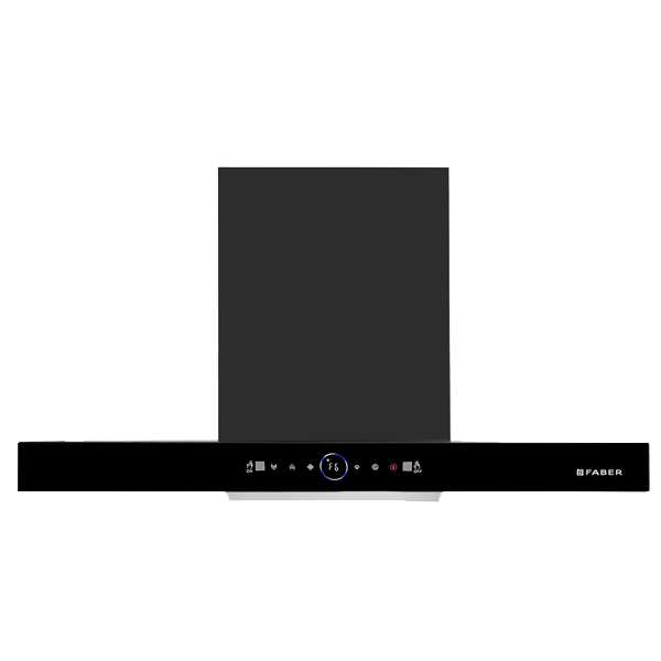 Faber Hood Dazzle BLDC HC SC FL BK IN 90 Wall Mounted Chimney (DAZZLEBLDCINHCSCFL90)