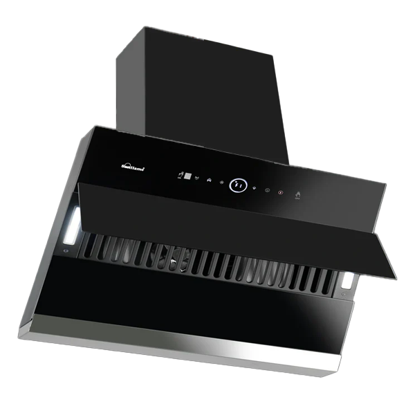 Sunflame Tranquilo 90cm 1400m3/hr Ducted Auto Clean Wall Mounted Chimney with Motion Sensor (TRANQUILO90ACGCBLDC)