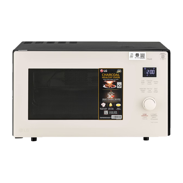 LG 28L Charcoal Convection Microwave Oven with Scan to Cook, WIFI Support (MJEN286UBW)