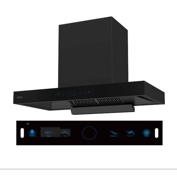 Haier T1903 Wall Mounted Black Chimney (HIHT1903)