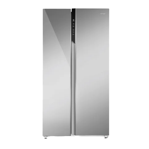 Haier 602L 2 Door Premium Glass Door Side by Side Frost Free Refrigerator (Wi-Fi, Mirror Glass, 3 Star, HRS682PMGU1)